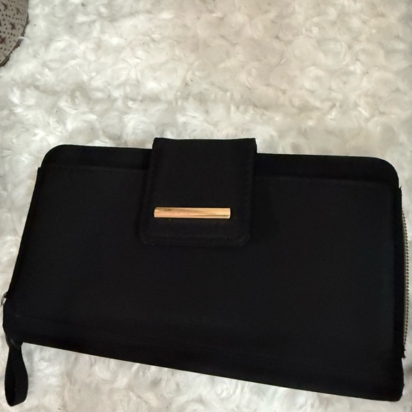 Black Wallet with Gold Accent - Picture 2 of 4